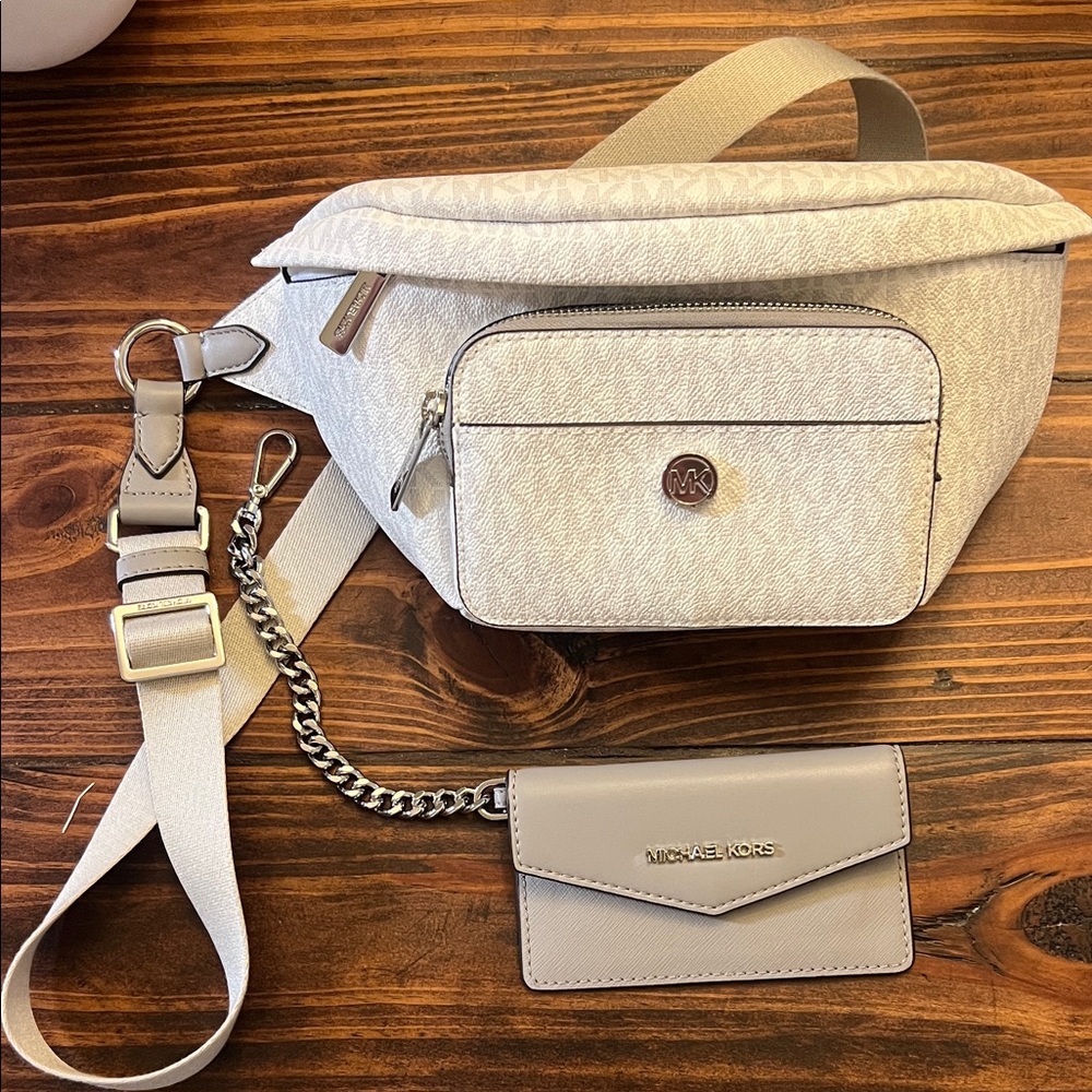 Michael Kors Beige Crossbody Bag with Wallet